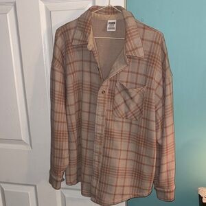 PINK Button-Up Sweater